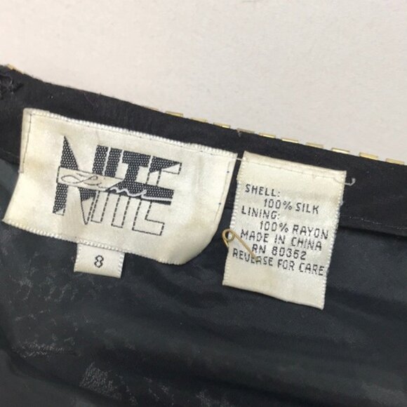 LIME NITE • Vintage Silk Dress - Picture 7 of 7